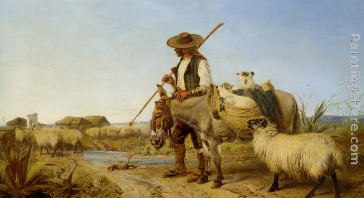 Richard Ansdell A Spanish Shepherd